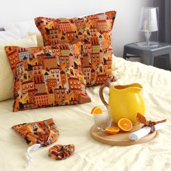 Coussin orange collection Mon Toit