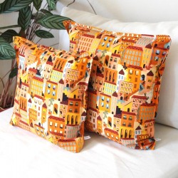 Coussin orange collection Mon Toit