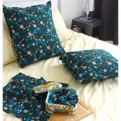 coussins motif bleu deck