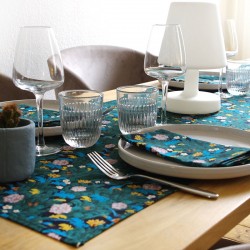 chemin de table bleu théodore deck