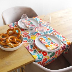 chemin de table alsace POP coton