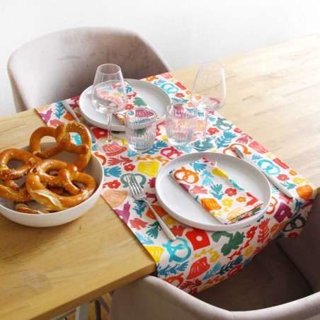 chemin de table alsace POP coton