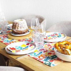 serviette de table tissu coloré