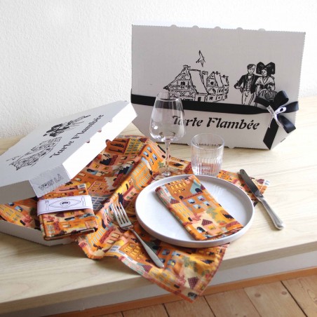 COFFRET - Chemin de table + serviettes - Mon Toit