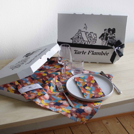 COFFRET - Chemin de table + 2 serviettes - Femmes