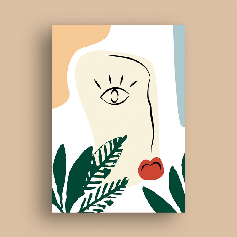 Affiche Minimal visage Affiche Minimal visage