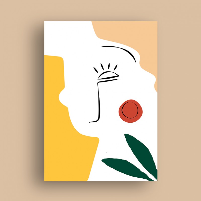 Affiche Minimal Visage 2 Affiche Minimal Visage 2