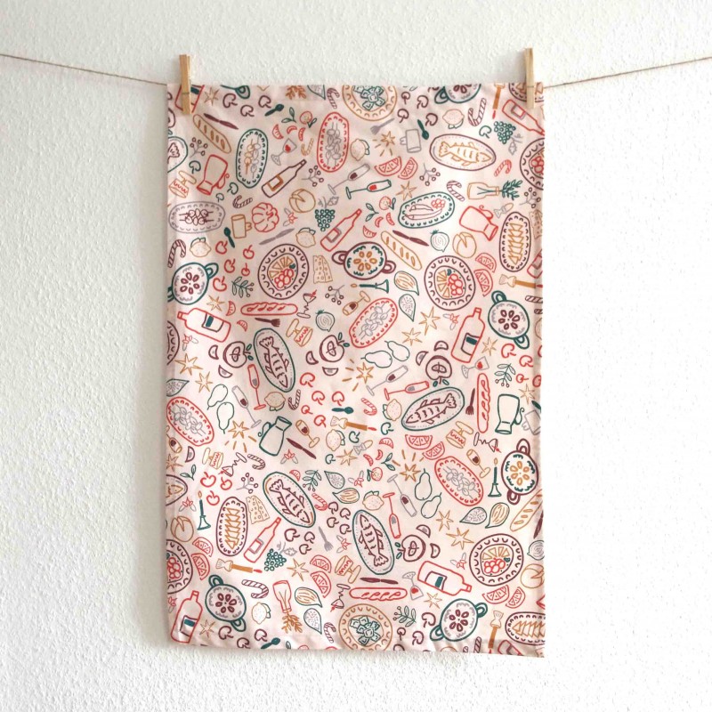 Tea towel - On My Plate - Vois Là