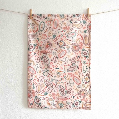 Tea towel - On My Plate - Vois Là