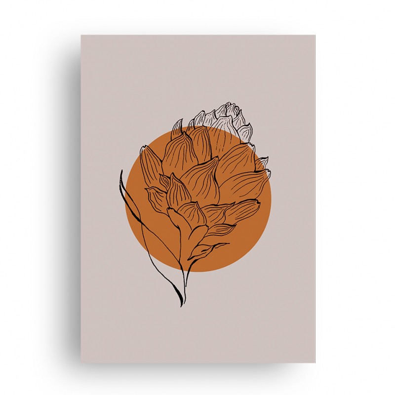 Affiche Artichaut Orange Affiche Artichaut Orange