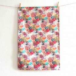 Tea towel - Corals - Vois Là