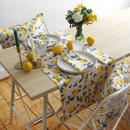 CHEMIN DE TABLE - Citrons