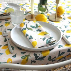 Table napkins, set of 2 - Lemons - Vois Là