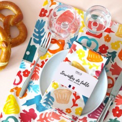 Table napkins, set of 2 - Alsace Pop - Vois Là