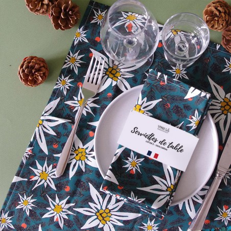 Table napkins, set of 2 - At the Summit - Vois Là