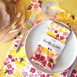 Table napkins, set of 2 - The Black Bee - Vois Là