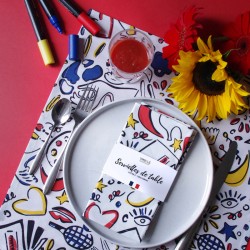 Table napkins, set of 2 - Secours Populaire - Vois Là