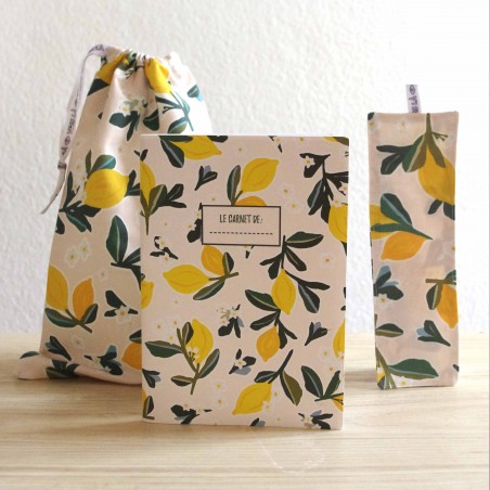 COFFRET PAPETERIE - Citrons