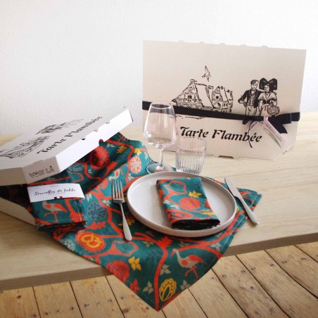 COFFRET - Chemin de table + serviettes - Alsace Vibe