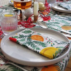 Table napkins, set of 2 - Fir Trees - Vois Là