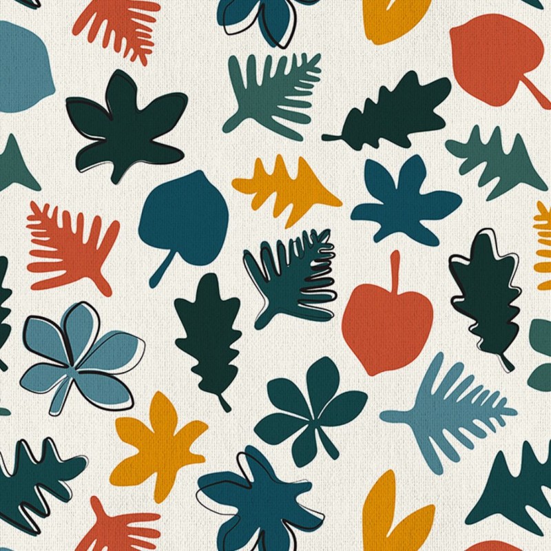 100% cotton fabric coupon - A Diverse Forest - Vois Là