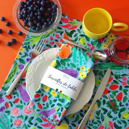 Table napkins, set of 2 - Gardens - Vois Là