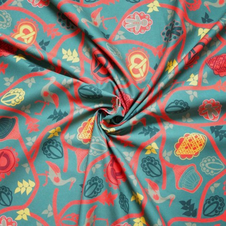 Coupon de tissu - 100% COTON - Alsace Vibe