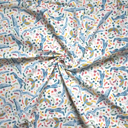 Coupon de tissu - 100% COTON - L'envolée