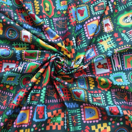 Coupon de tissu - 100% COTON - Chiens