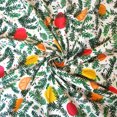 Coupon de tissu - 100% COTON - Sapins