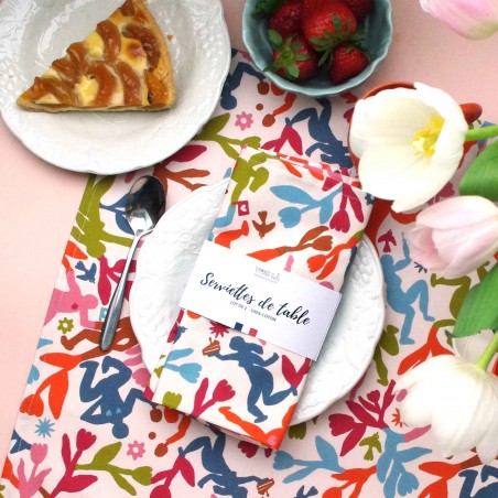Table napkins, set of 2 - Gardens - Vois Là