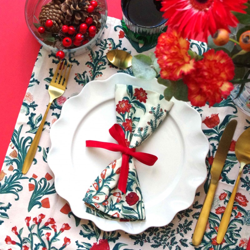 SERVIETTES DE TABLE - LOT DE 2 -  Jardin d'Hiver - Vois Là