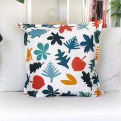 Coussin Une Forêt Diversifiée - Feuilles 40x40cm